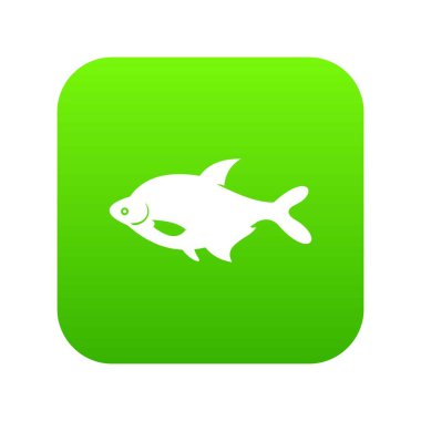 Balık simgesi dijital yeşil