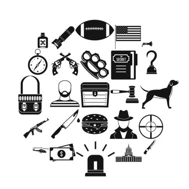 Pelet Icons set, basit tarzı