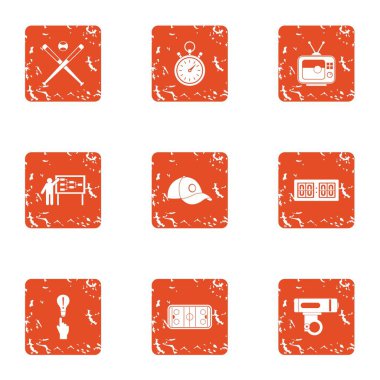 Spor yönetim simgeler kümesi, grunge tarzı