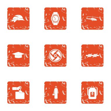 Yönetmelik simgeler kümesi, grunge tarzı