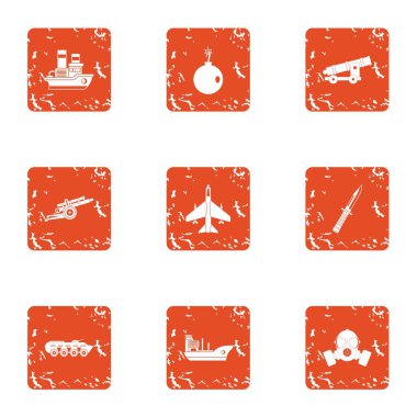 Teknik Savaşı simgeler kümesi, grunge tarzı