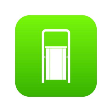 Genel çöp kutusu simgesini dijital yeşil