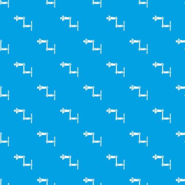 Döner kolu desen vektör kesintisiz mavi