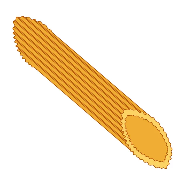 Penne pasta ikon, tecknad stil — Stock vektor
