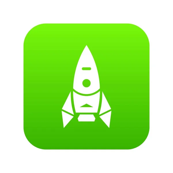 Зеленый вектор ракеты-носителя — стоковый вектор