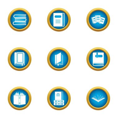 Stil kümesi, düz iş ikonları/simgeleri yaptırın