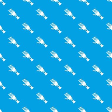 Robot kol numune vektör kesintisiz mavi