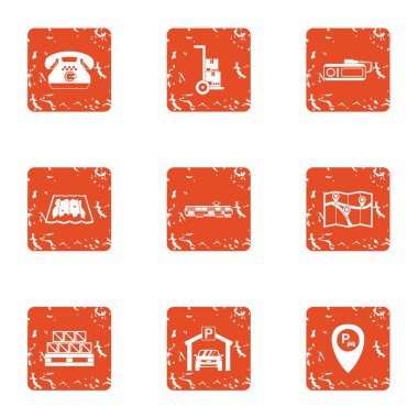 Park gezinti simgeler kümesi, grunge tarzı