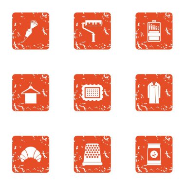 Temizlik simgeler kümesi, grunge tarzı