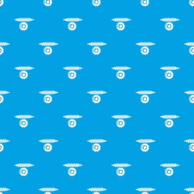 Sonsuz Dişli desen vektör kesintisiz mavi