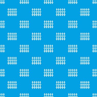 Çit metal desen vektör kesintisiz mavi