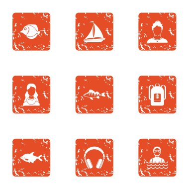 Akışı simgeler kümesi, grunge tarzı