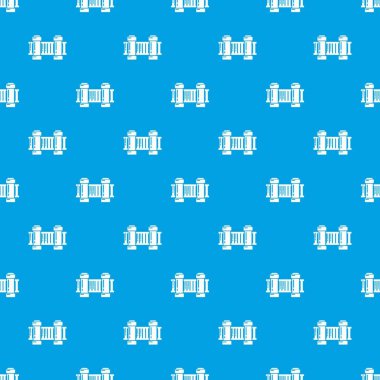 Çit desen vektör kesintisiz mavi mimari