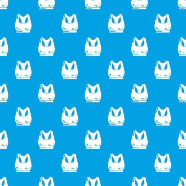 Sutyen spor desen vektör kesintisiz mavi