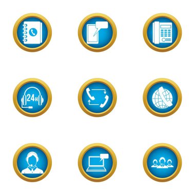 Yeni takım Icons set, düz stil