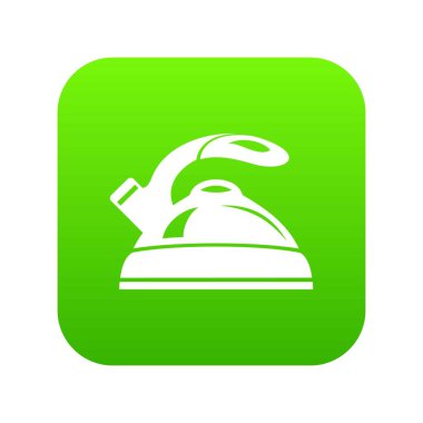 Su ısıtıcısı yeşil simge vektör