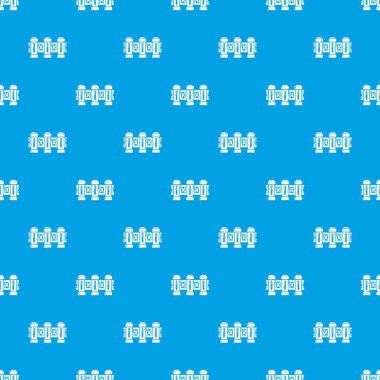 Çit Kentsel modeli vektör kesintisiz mavi