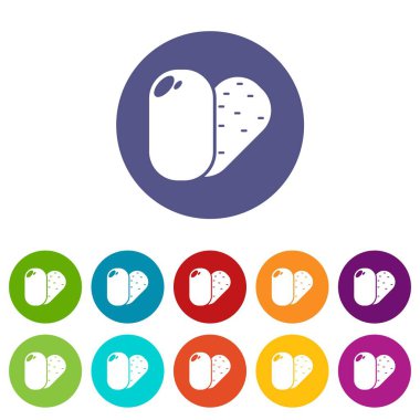 Sabun simgeler kümesi vektör renk