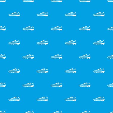 Futbol bot desen vektör kesintisiz mavi