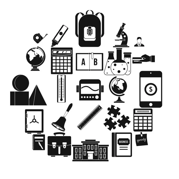 Arithmometer Icons set, basit tarzı