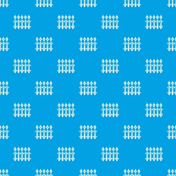 Çit metal desen vektör kesintisiz mavi