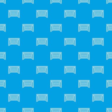 Hedef futbol desen vektör kesintisiz mavi