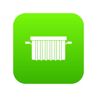 Çöp tankı simgesi dijital yeşil