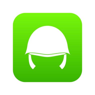 Askeri kask simgesi dijital yeşil