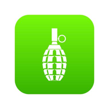 El bombası simgesi dijital yeşil