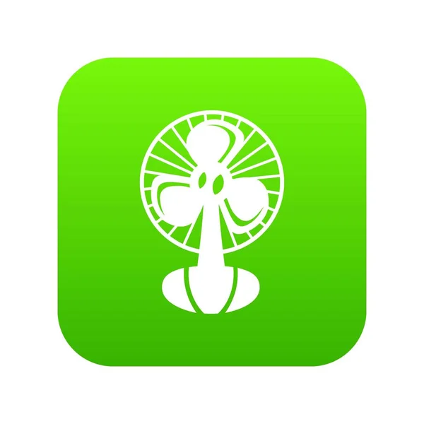 Ventilateur icône vecteur vert — Image vectorielle