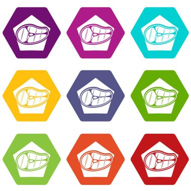 9 vektör et Icons set