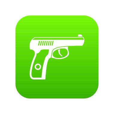 Silah simge dijital yeşil