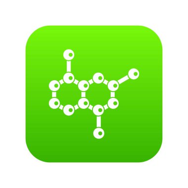 Molekül simgesi dijital yeşil