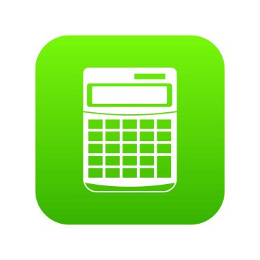 Hesap makinesi simge dijital yeşil