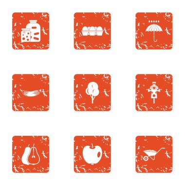 Doğal çevre simgeler kümesi, grunge tarzı