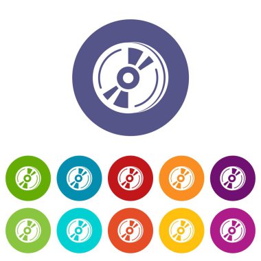 CD simgeler vektör renk ayarla