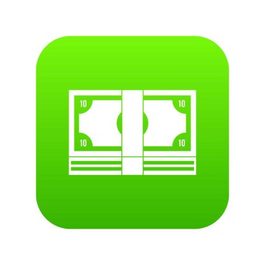 Para simgesi dijital yeşil paket