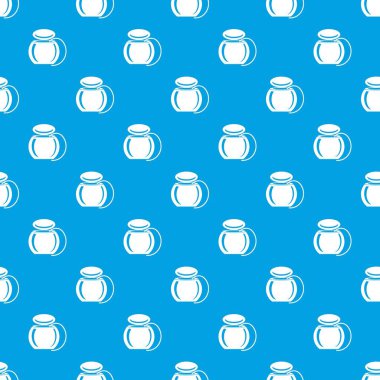 Diş ipi desen vektör kesintisiz mavi