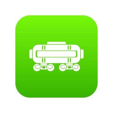 Tren petrol yeşil simge vektör