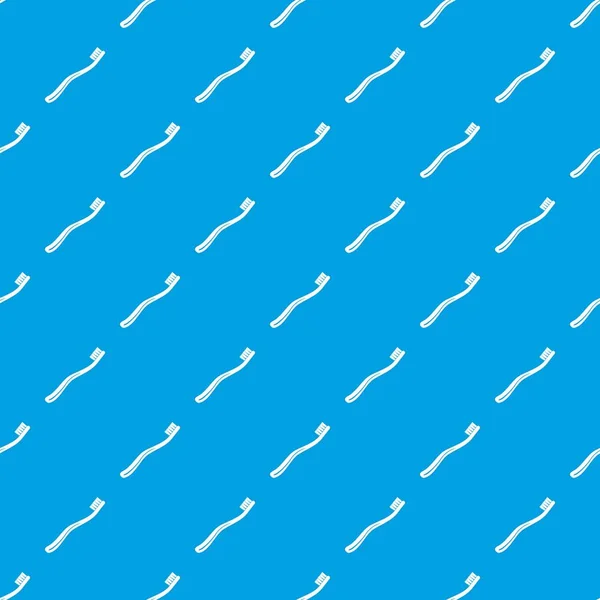 Modèle brosse à dents vecteur sans couture bleu — Image vectorielle