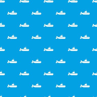 Askeri denizaltı desen vektör kesintisiz mavi