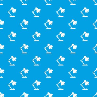 Masa lambası desen vektör kesintisiz mavi