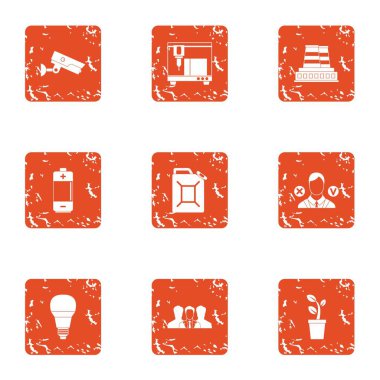 Güvenli gözetim simgeler kümesi, grunge tarzı