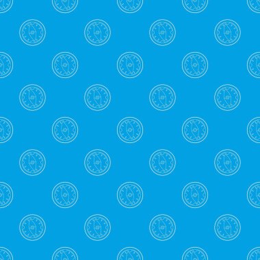 Turist pusula desen vektör kesintisiz mavi