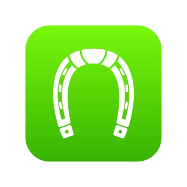 At nalı yeşil simge vektör