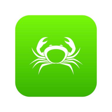 Yengeç simgesi dijital yeşil