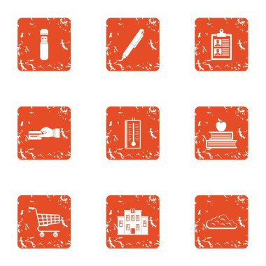 Ücret simgeler kümesi, grunge tarzı