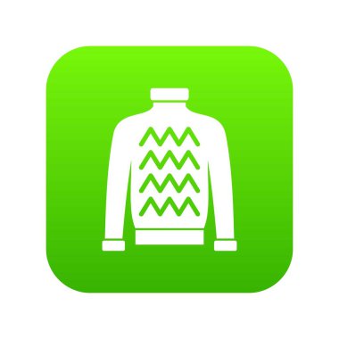 Erkek Kazak simgesi dijital yeşil