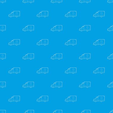 Ambulans desen vektör kesintisiz mavi
