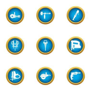 Alet Icons set, düz stil